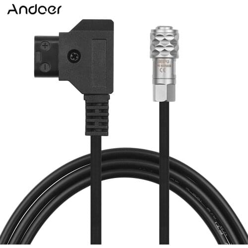 Andoer D-Tap to BMPCC 4K 2 Pin Locking Power Cable for Sony V Mount Anton Bauer Gold Mount Battery for Pocket Cinema Camera 4K