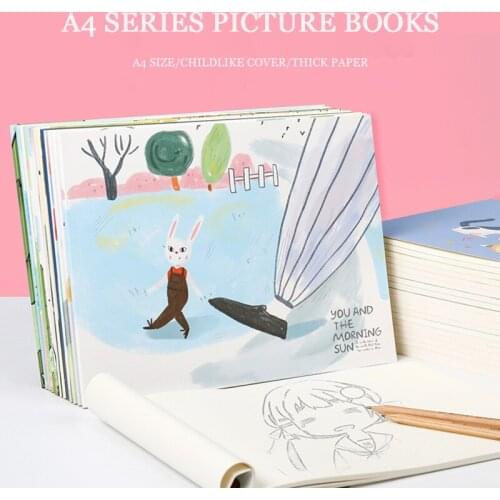 A4 picture book children blank primary school art graffiti small fresh painting thickened coloring book thick paper