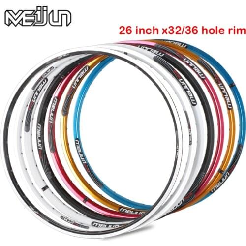 MEIJUN mountain bike ring 26 inch double Aluminum Alloy V disc brake 32 hole 36 hole car wheel rim ring