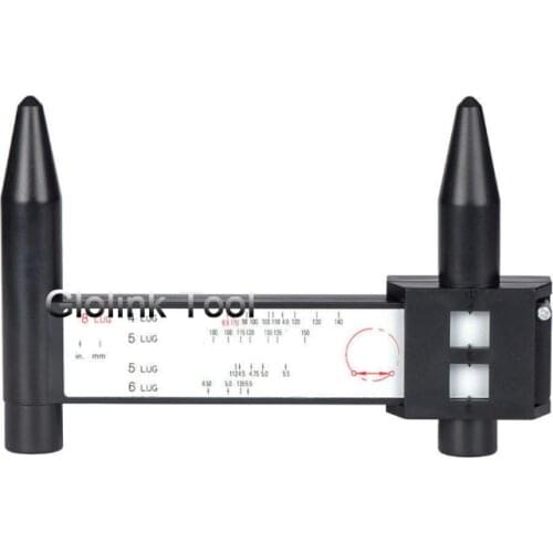WHEEL PCD GAUGE PCD caliper ruler RIM WHEEL 4,5,6,8 BOLT CIRCLE GAUGE WHEEL BOLT PATTERN TOOL Measure Tool High Quality