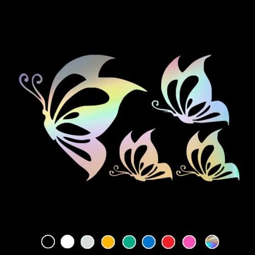 Beauty Car Sticker Butterfly Decal For Cars Auto Motorcycle Helmet Bumper Window Door Body Dropshipping Vinyl Car Stickers