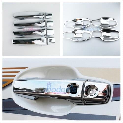 2008-2015 Door Handle Cover With Smart Key Holes Overlay Panel Chrome Car-Styling For Toyota LC Land Cruiser 200 Accessories