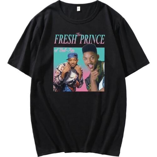 Fun T-shirt Fresh Prince Bel Air Print Fashion T-shirt Men Will Smith Summer Short Sleeve Mens T-shirt Carlton Banks Fanti