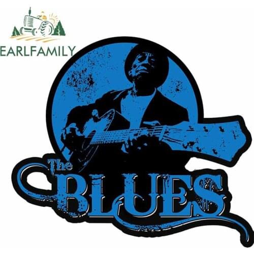 EARLFAMILY 13cm x 11.6cm for The Blues Decal Surfboard Laotop Family Scratch-Proof Car Stickers Anime Camper Windows Decoration