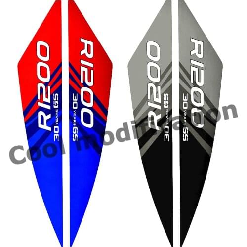 Motorcycle Tank Pad Side Protector Stickers For BMW R1200GS R 1200 GS LC 30 Years 2013-2018 Year PVC Waterproof Decals Case