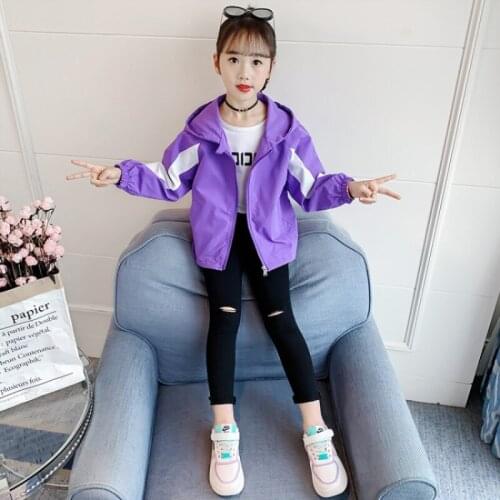 Girls Babys Coat Jacket Outwear 2021 Spring Autumn Overcoat Top Zipper Cardigan Childrens Clothing