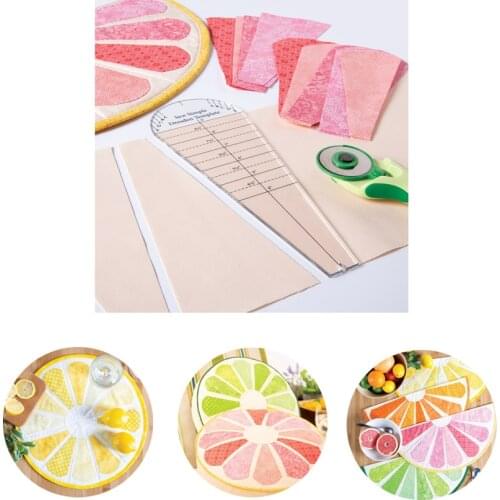 Sew Simple Dresden Ruler Template Create a variety of Dresden Plate sizes and styles