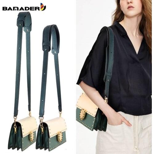 BAMADER High Quality Genuine Leather Bag Strap Ladies Wide Shoulder Strap 81CM-118CM Adjustable Fashion Womens Bag Accessories