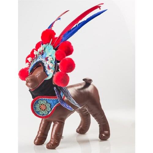 Peking Opera Crown Design Dog Hat Pet Cat Caps Birthday Party Costume Headdress Baby Accessories Goods Photography Props