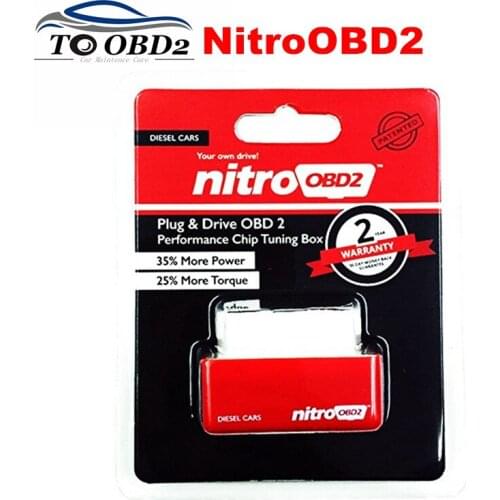 Top Rated NitroOBD2 Diesel Cars Save Fuel Keep Remaping Auto Power Torque Chip Tuning Box Nitro OBD2 1 Year Warranty