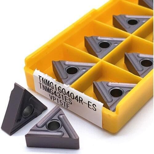 10PCS TNMG160404R VP15TF UE6020 US735 Carbide Inserts External Turning Tools Metal Turning Tools Machine Tool Parts