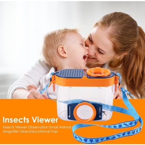 Magnify Microscope Kids Toy Insect Catcher Children Science Small Bug Viewer Children Portable Interactive Present