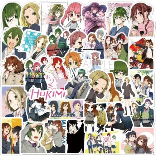 10/50Pcs/set Japanese Anime Horimiya Stickers For Kids Toy Bicycle Motorcycle Skateboard Laptop Waterproof DIY Decals