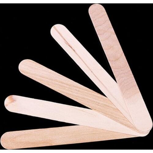10pcs Wooden Waxing Wax Spatula Tongue Depressor Disposable Bamboo Tattoo Wax Medical Body Hair Removal Stick Depressor Tools