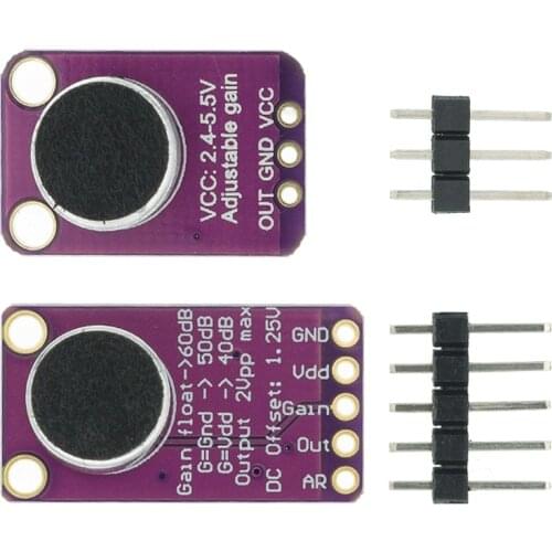 10pcs Electret Microphone Amplifier Stable MAX9814 module Auto Gain Control