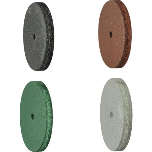 100pcs/box Dental Rubber Polishing Wheel Black/Brown/Green /Grey Dental Lab Materials 22*3mm