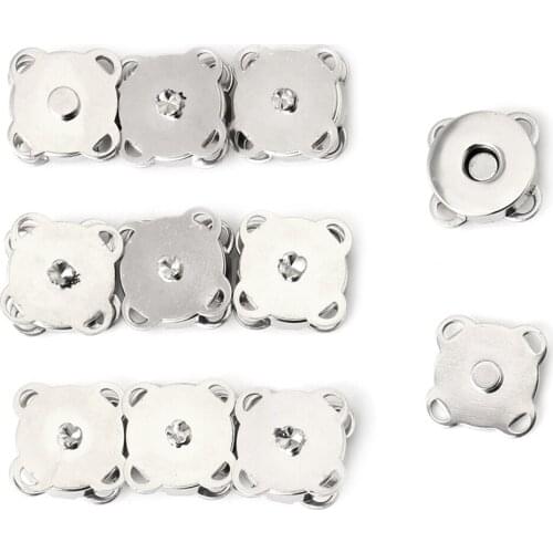 10x 14/18mm Magnetic Purse Quincunx Snaps For Clasps Closure Wallet Bags Handbag