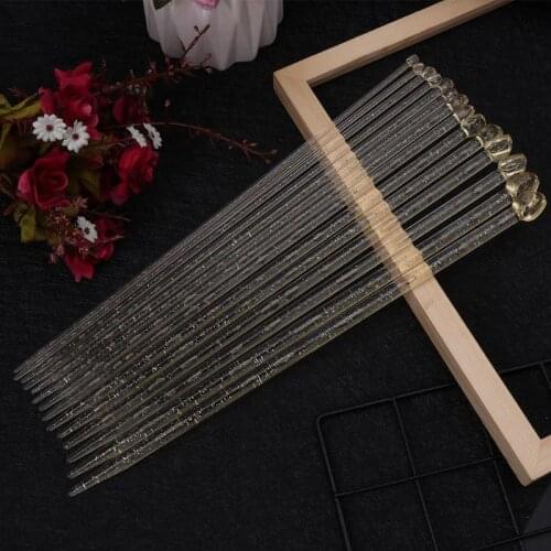 14Pcs/Set 4-10mm Transparent Plastic Knitting Needles DIY Sweater Scarf Needlework Tool
