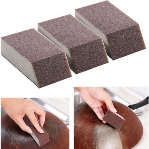 3pcs Alumina Emery Strong Magic Sponge Cleaning Brush Dish Bowl Washing Sponge Kitchen Pot Pan Window Glass cleaner tools