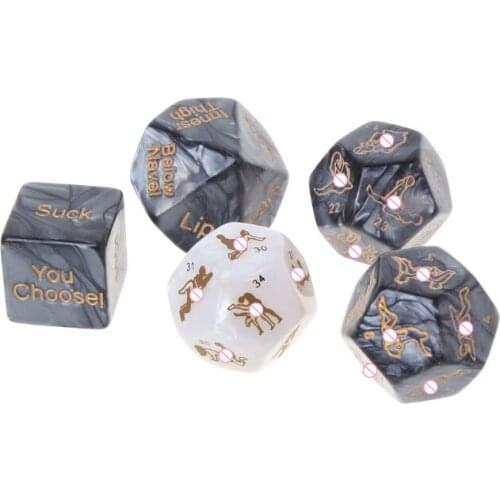 5pcs Sex Dice Fun Adult Humour Game Erotic Love Sexy Posture Bar Toy Couple Gift dorp shipping Dropship