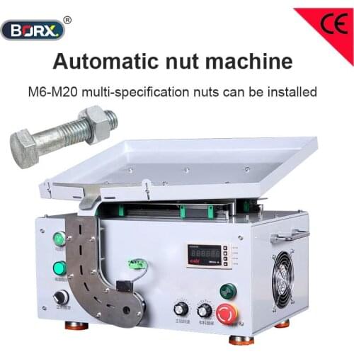 Automatic M6 - M20 nut installing machine Hexagon nuts screwing tool automatic nuts assemble machine