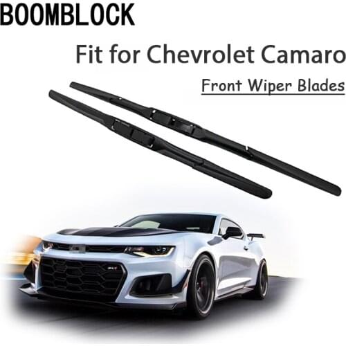 BOOMBLOCK 2PCS High Quality Front Windshield Wiper Blades For Chevy Chevrolet Camaro 2018 2017 2016-2010 Accessories
