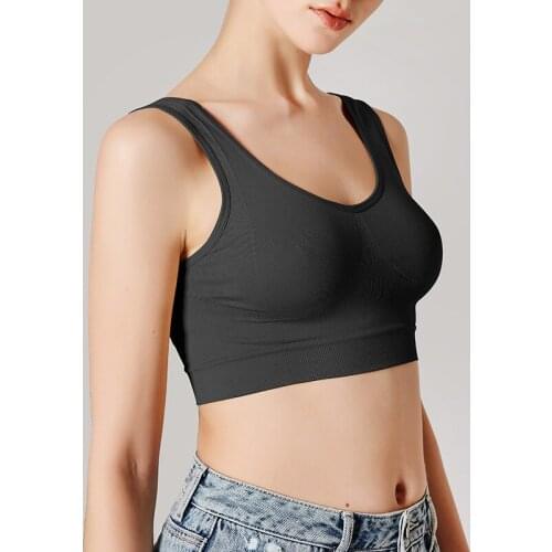 FINETOO Seamless Women Tops Tank Top Female Underwear Sexy Lingerie Tube Camisole Girls Active Bralette Plus Size 3XL