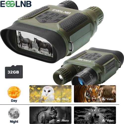 7X31 Zoom Binocular Digital Night Vision with 2" TFT LCD 32GB TF Card Photo Camera Video Recorder 400m Infrared for Hunting