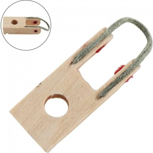 Wooden Piano Damper Flange Piano Repair Part with Rope for Upright Pianos Keyboard Instruments Piano Accessories