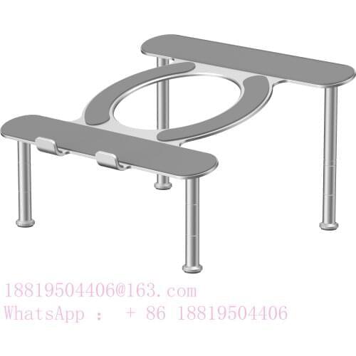 Double Square Aluminium Alloy Foldable Portable Computers Support Adjustable Laptop Holder Tablet Stand Computer Support