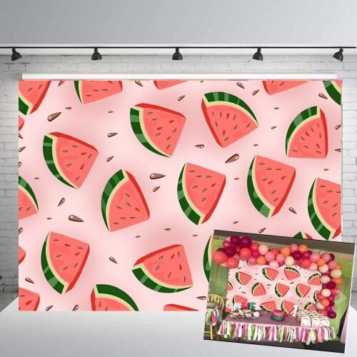 BEIPOTO Photography Backdrops Pink watermelon baby shower birthday party banner dessert table photo background girl Portrait 195