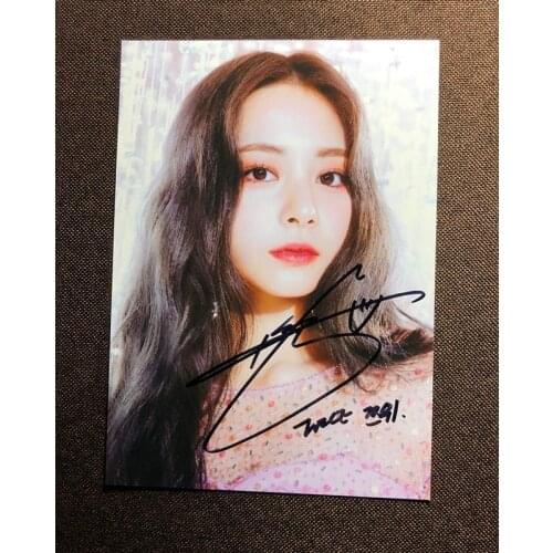 Hand signed TWICE Tzuyu autographed photo FEEL SPECIAL 5*7 092019N2