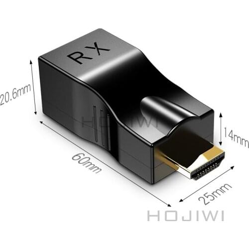 HOJIWI hdmi extender rj45 Ports LAN Network 4K 3D HDMI 1.4 30M Extender Over Cat 5e/6 Network LAN Ethernet Adapter-big sale AD23