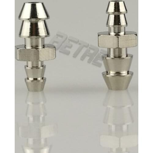 20Pcs 4mm Brass Pneumatic Tube to 3mm Male Hose Mini Barb Fittings M-4-3