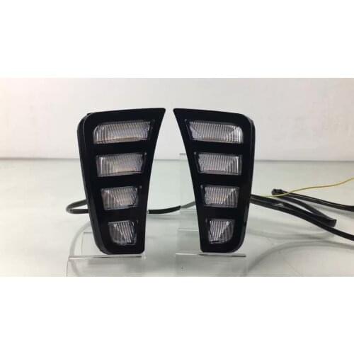 Hot Sales Car Headlight Daytime Running Light Fit For KIA Pegas Soluto 2018 2019 Daylight Fog Lamp DRL LED Front Light