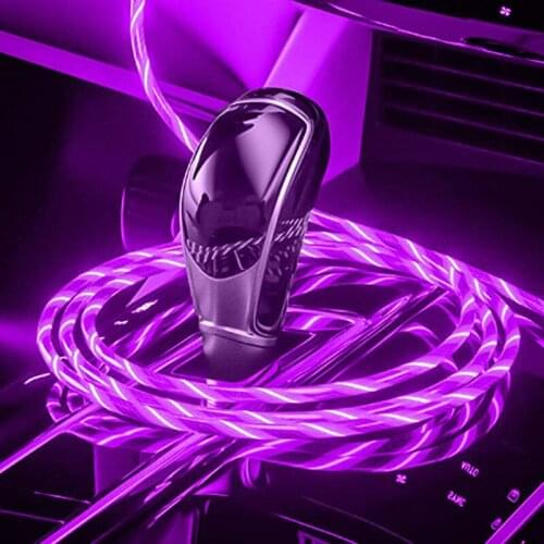 Light Shining LED Magnetic USB Charging Cable For iphone Android Charger Cord USB C Cable Fast Charging 1 Cable+3 Magnetic Plug