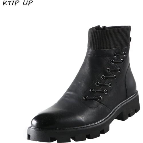 Fashion Military Boots Safety Shoes Winter Shoes Men Warm Plush Casual Fur Boots Men New Keep Warm Winter Male Boots Work Shoes