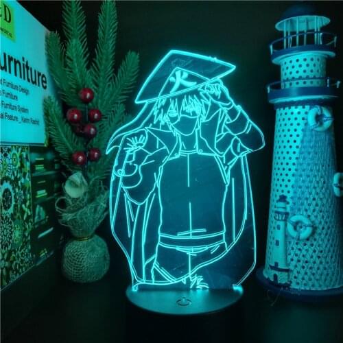 Naruto Shippuden Hatake Kakashi 3D Night Light LED Lampara Home Decoration Sunset Lamp Naruto Anime Figure Lights Bedroom Decor