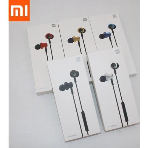 Xiaomi 3.5MM Earphone Redmi Note 9 9S 8 7 Pro In-Ear Bass Stereo With Mic Wire Control Dual Driver For Mi 10 Lite 9 Poco X3 Pro