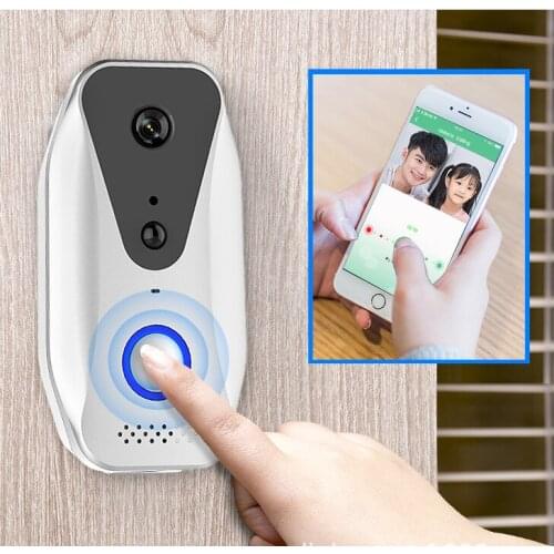 New Item 720P WIFI Visual Doorbell Wireless Intercom Doorbell PIR Motion Detection Night View SD card Video Smart Doorbell Ring