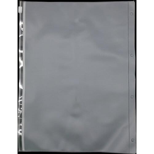 A4 B5 File Folder Bag Loose Leaf PVC Zipper Pouch for Planner Padfolio Accessory Paper Organizer Zipper Bags