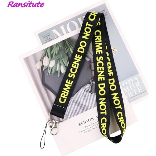 Ransitute R2054 Keychain Tags Strap Neck Lanyards For Keys ID Card Pass Gym Mobile Phone USB Badge Holder DIY Hang Rope