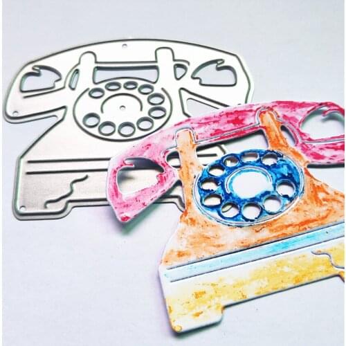 6.2x5.2cm old phone die Cutting dies metal crafts paper die-cutting /DIY embossing Easter Halloween Scrapbooking