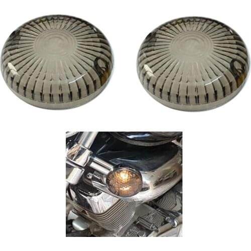 2Pcs Motorcycle Smoke Turn Signal Light Indicator Lens Cover For Yamaha V-Star 1100 Silverado 650 Road Star V-Max