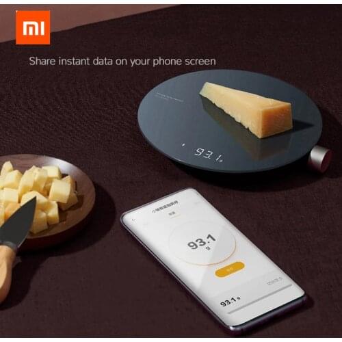 Xiaomi HOTO Smart Kitchen Scale, Mi APP Electronic Scale, Mini Kitchen Scale, Food Weighing Measuring Tool, LED Digital Display