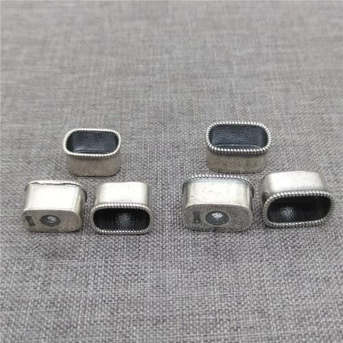 4 Pieces 925 Sterling Silver End Caps for Bracelet Leather Cord