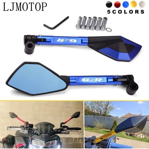 For Suzuki GSR 750 600 400 GSR400 GSR600 GSR750 Motorcycle Rear View Mirrors Rearview Handlebar Mirror CNC Aluminum Accessories