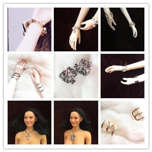 1/6 Scale Female Soldier Bracelet Necklace toy for 12in Action Figure Scene Accessories