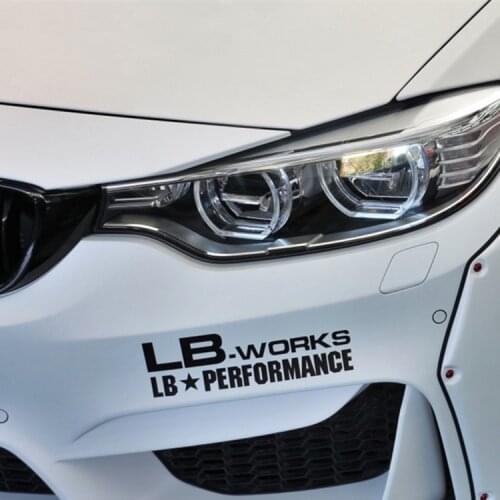 20cm*6cm LibertyWalk LB WORKS motion personality Car stickers Vinyl Decals