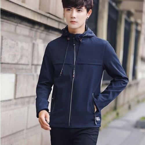 2021 Fashion Jacket Summer Casual Outwear Windproof Coat Mens Hooded Windbreaker Jacket
